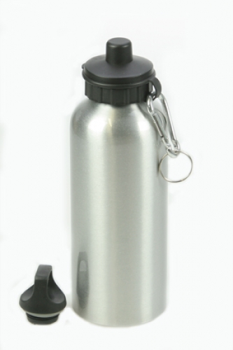 Trinkflasche silber 600ml, 48 St�ck